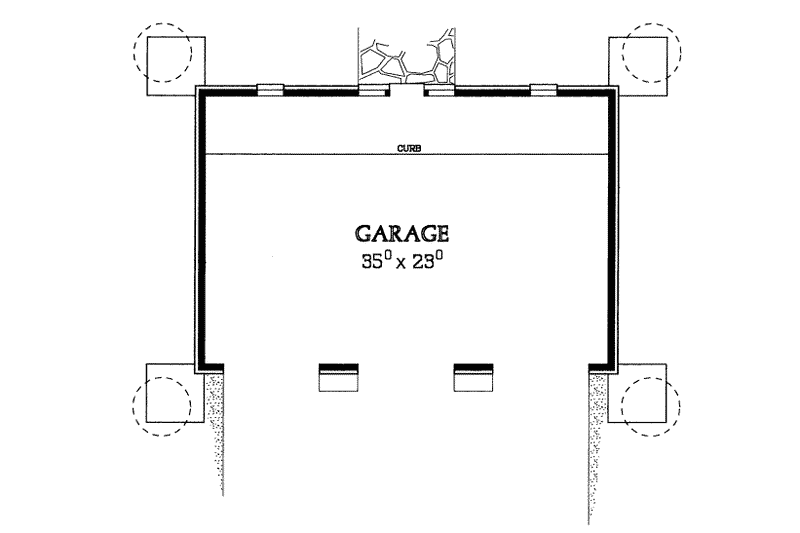 Home Plan - Floor Plan - Main Floor for Traditional House Plan #72-250, 0 bath
