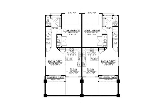 Floor Plan - Main Floor for Contemporary House Plan #1064-359 - 3 bed, 2.5 bath