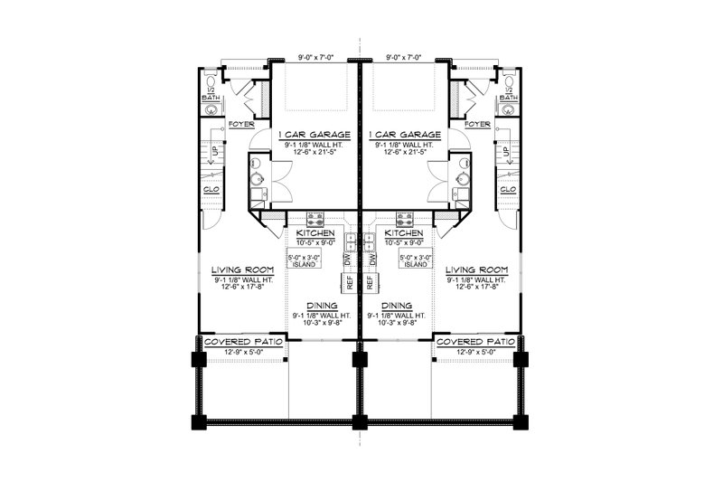 Architectural House Design - Floor Plan - Main Floor for Contemporary House Plan #1064-359 - 3 bed, 2.5 bath