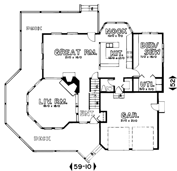 Floor Plan - Main Floor Plan #303-430