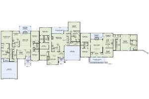 Floor Plan - Main Floor for Traditional House Plan #17-3292 - 9 bed, 6 bath