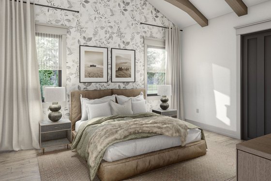 Interior - Master Bedroom 1 for Modern House Plan #455-568 - 3 bed, 2 bath