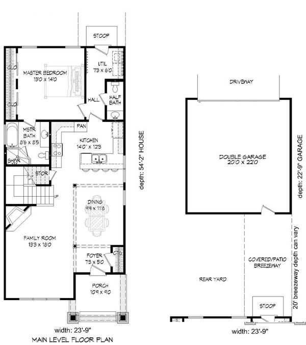 Bungalow Floor Plan - Main Floor Plan #932-6