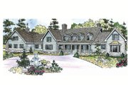 Country Style House Plan - 4 Beds 4.5 Baths 5194 Sq/Ft Plan #124-701 