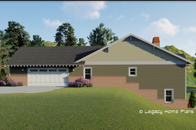 Architectural House Design - Exterior - Other Elevation 1 for Craftsman House Plan #932-582 - 3 bed, 2.5 bath