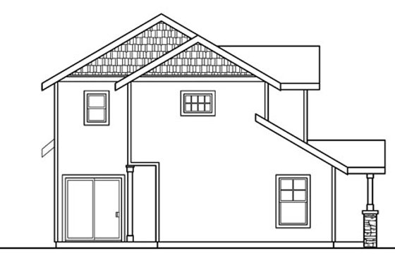 Exterior - Other Elevation for Craftsman House Plan #124-718 - 4 bed, 2 bath
