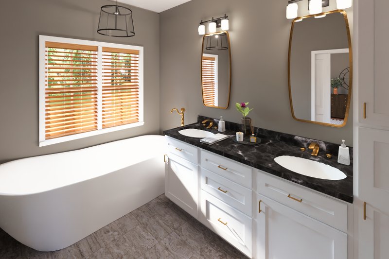 Home Plan - Interior - Master Bathroom 1 for Country House Plan #44-196 - 3 bed, 2 bath