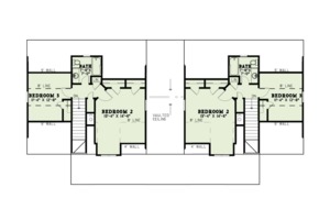 Floor Plan - Upper Floor for Country House Plan #17-2563 - 6 bed, 4 bath