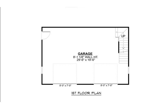 Floor Plan - Main Floor for Country House Plan #1064-287, 1 bath