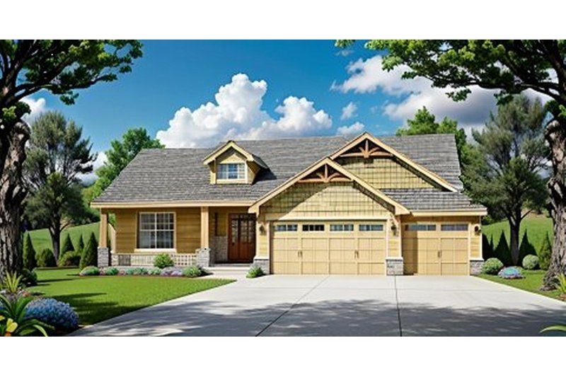 Home Plan - Traditional Exterior - Front Elevation Plan #58-238
