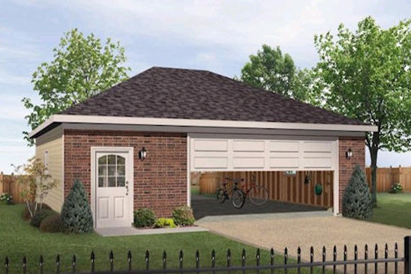 Dream House Plan - European Exterior - Front Elevation Plan #22-557