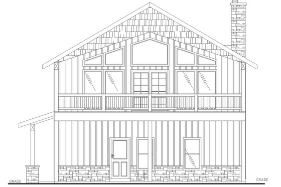 Exterior - Front Elevation 3 for Craftsman House Plan #117-1022 - 3 bed, 3 bath