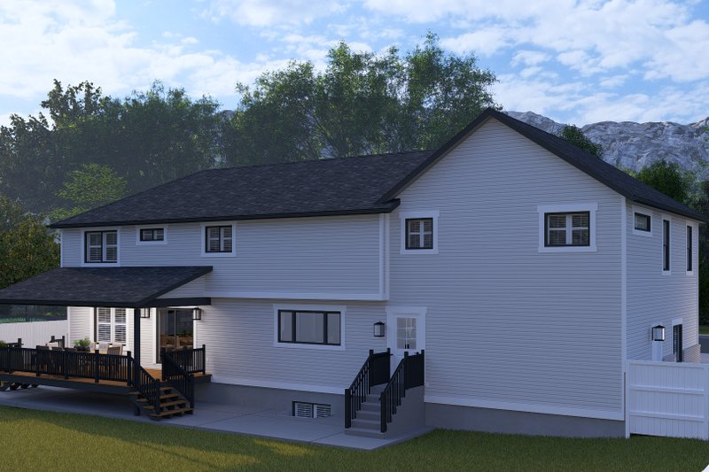 Dream House Plan - Exterior - Rear Elevation 1 for Traditional House Plan #1060-427 - 4 bed, 2.5 bath