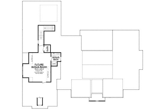 Floor Plan - Other Floor for Farmhouse House Plan #430-202 - 4 bed, 2.5 bath