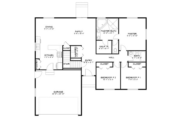 Architectural House Design - Traditional Floor Plan - Main Floor Plan #1060-184
