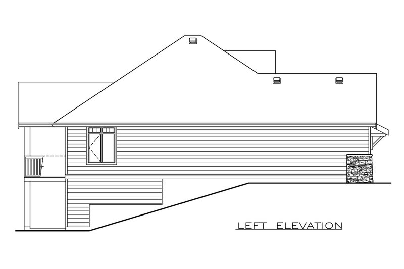 House Design - Exterior - Other Elevation for Craftsman House Plan #1100-148 - 2 bed, 2 bath