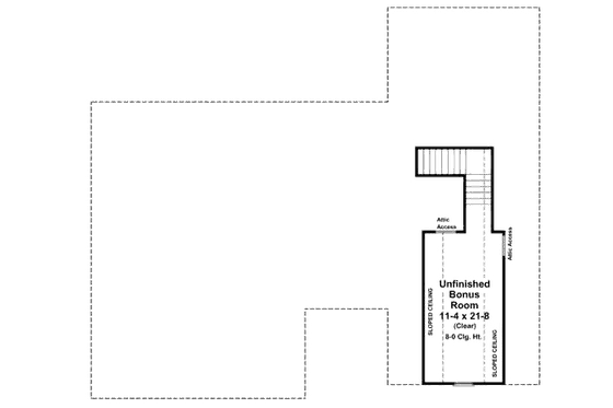 Floor Plan - Other Floor for European House Plan #21-262 - 3 bed, 2 bath