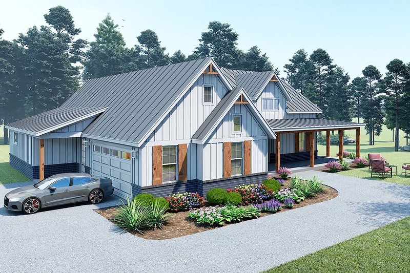 Dream House Plan - Exterior - Other Elevation 1 for Farmhouse House Plan #932-1169 - 3 bed, 2.5 bath
