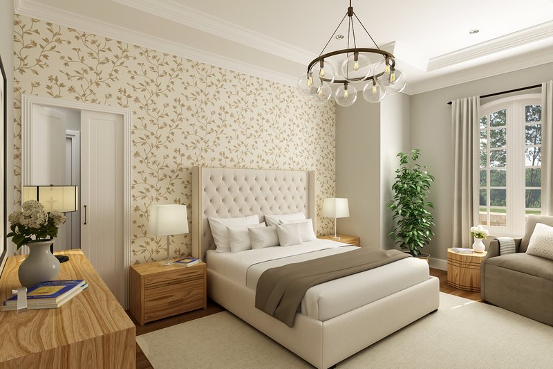 Home Plan - Interior - Master Bedroom for Craftsman House Plan #45-604 - 3 bed, 2 bath