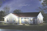 Ranch Style House Plan - 3 Beds 2 Baths 1610 Sq/Ft Plan #57-421 