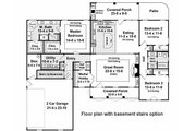 Country Style House Plan - 3 Beds 2.5 Baths 2000 Sq/Ft Plan #21-197 