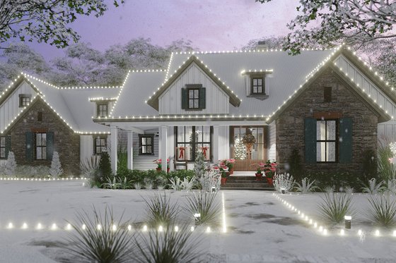 Exterior - Front Elevation 6 for Cottage House Plan #120-269 - 3 bed, 2.5 bath