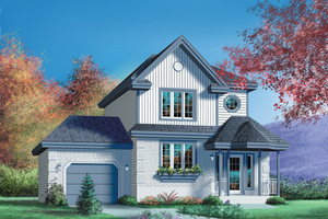 Traditional Exterior - Front Elevation Plan #25-2107