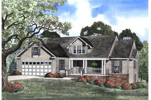 Traditional Exterior - Front Elevation Plan #17-1152