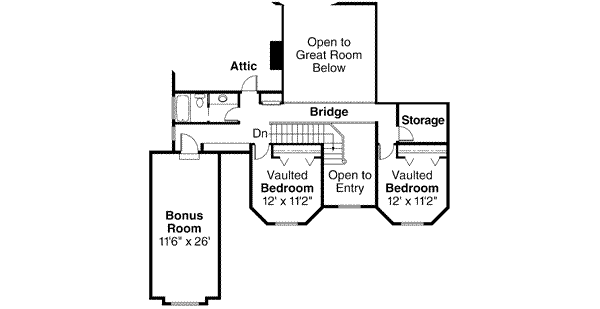 House Blueprint - Farmhouse Floor Plan - Upper Floor Plan #124-187