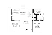 Contemporary Style House Plan - 3 Beds 2.5 Baths 1707 Sq/Ft Plan #48-1177 Floor 