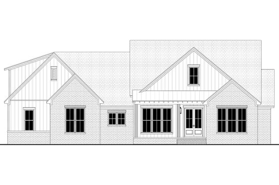 Exterior - Front Elevation 4 for Farmhouse House Plan #430-380 - 4 bed, 3.5 bath