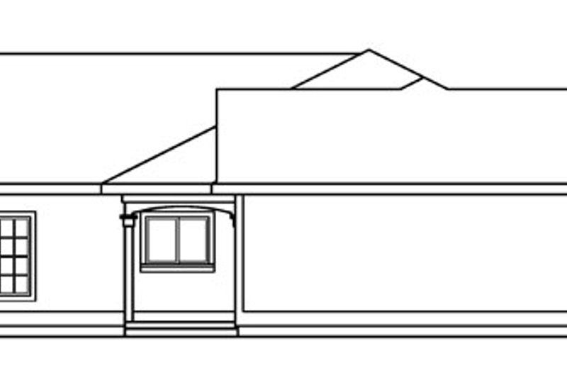 House Plan Design - Exterior - Other Elevation 1 for Ranch House Plan #124-710 - 3 bed, 2 bath