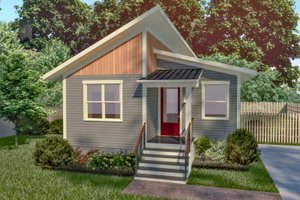 Modern Exterior - Front Elevation Plan #79-330