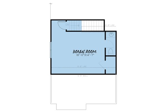 Floor Plan - Upper Floor for Farmhouse House Plan #923-151 - 3 bed, 2.5 bath
