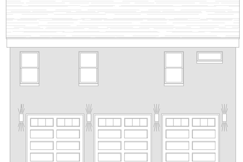 House Blueprint - Exterior - Rear Elevation for Contemporary House Plan #932-591 - 1 bed, 1.5 bath