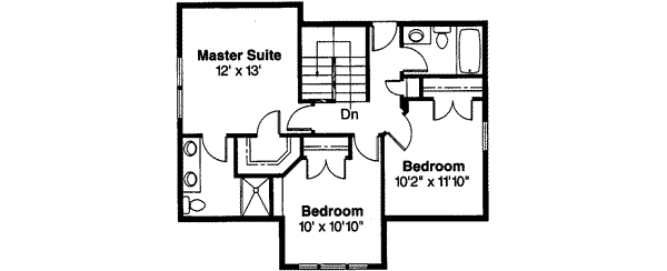 House Plan Design - Cottage Floor Plan - Upper Floor Plan #124-306