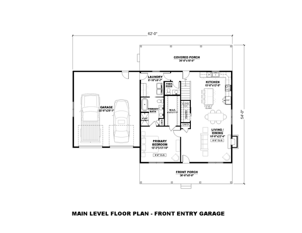 House Blueprint - Farmhouse Floor Plan - Main Floor Plan #1117-35