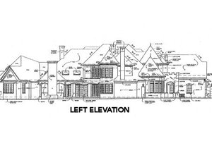 Exterior - Other Elevation for Tudor House Plan #141-281 - 5 bed, 6.5 bath