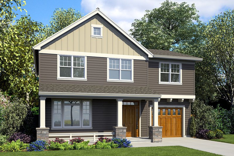 Dream House Plan - Craftsman Exterior - Front Elevation Plan #48-930