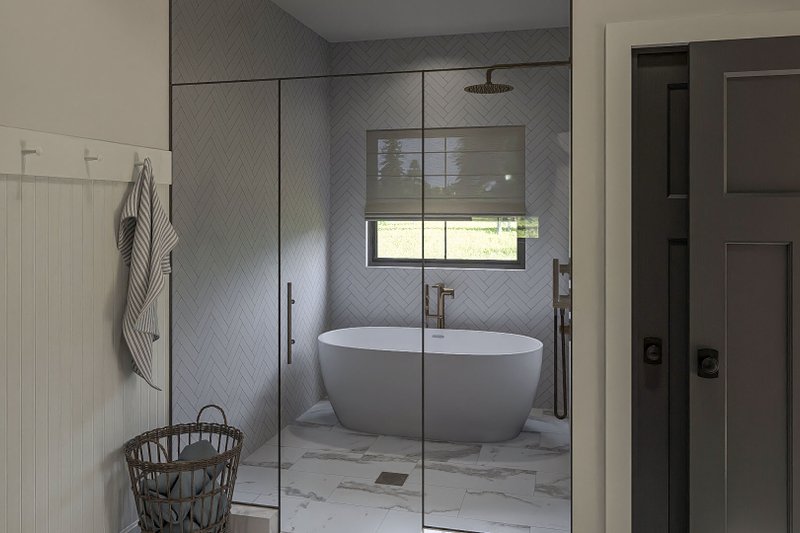 House Blueprint - Interior - Master Bathroom for Colonial House Plan #455-415 - 3 bed, 2 bath