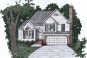 Traditional Style House Plan - 3 Beds 2.5 Baths 1617 Sq/Ft Plan #129-143 