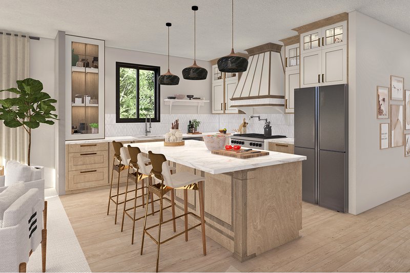 House Blueprint - Interior - Kitchen for Traditional House Plan #124-1375 - 3 bed, 2 bath