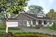 Bungalow Style House Plan - 2 Beds 2.5 Baths 1745 Sq/Ft Plan #50-132 