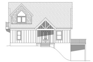 Exterior - Front Elevation 6 for Country House Plan #932-203 - 3 bed, 2 bath
