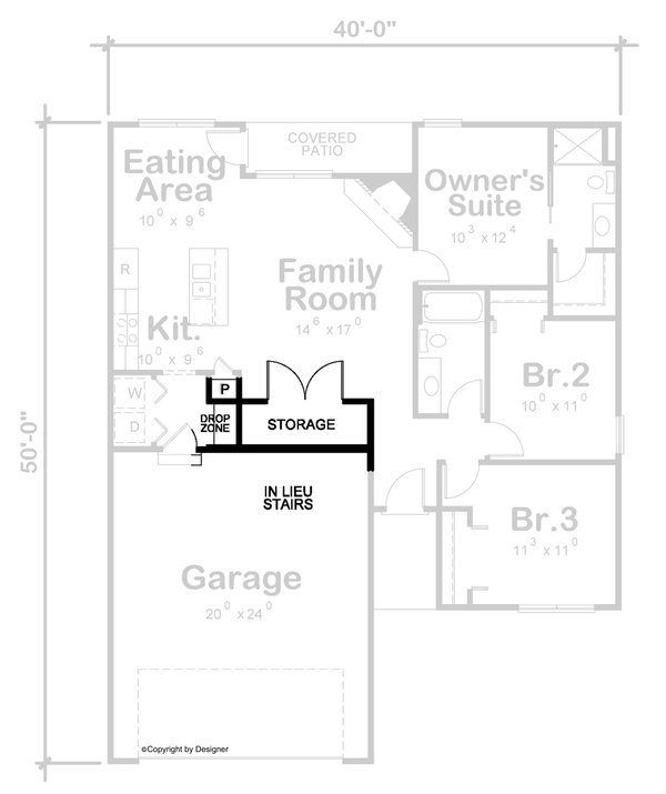 Architectural House Design - Traditional Floor Plan - Other Floor Plan #20-2525