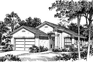 Modern Exterior - Front Elevation Plan #417-104