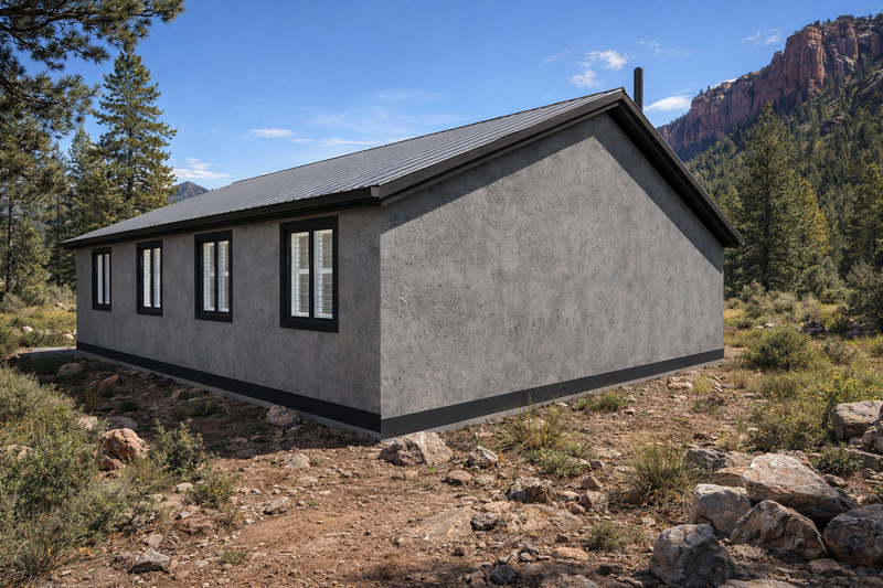 Architectural House Design - Exterior - Rear Elevation for Cabin House Plan #1060-450 - 2 bed, 2 bath