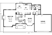 European Style House Plan - 3 Beds 2.5 Baths 1859 Sq/Ft Plan #316-120 