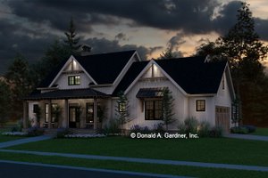 Exterior - Front Elevation 3 for Cottage House Plan #929-1194 - 5 bed, 3 bath