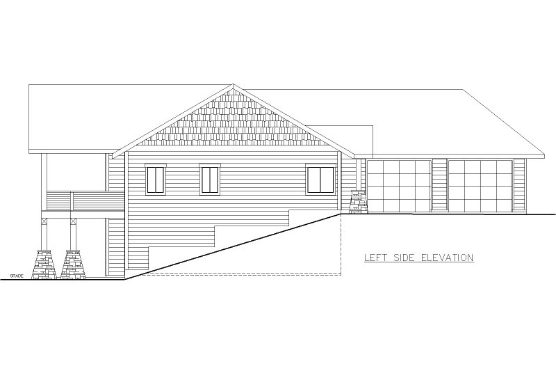 Dream House Plan - Exterior - Other Elevation for Craftsman House Plan #117-1044 - 4 bed, 3.5 bath
